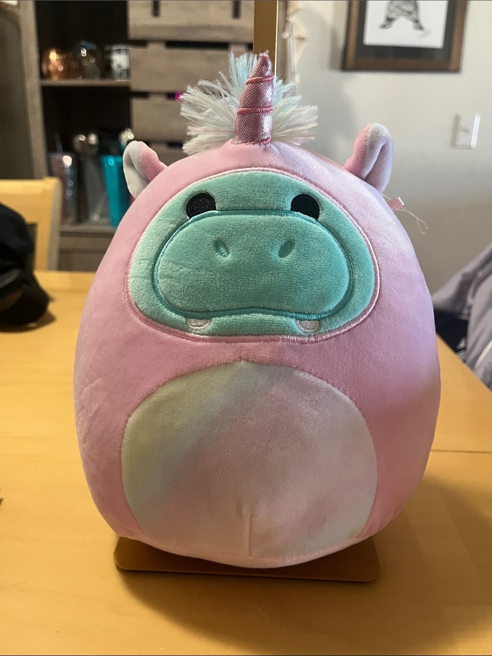 Squishmallows Pink and Mint Unicorn Hippo Plush